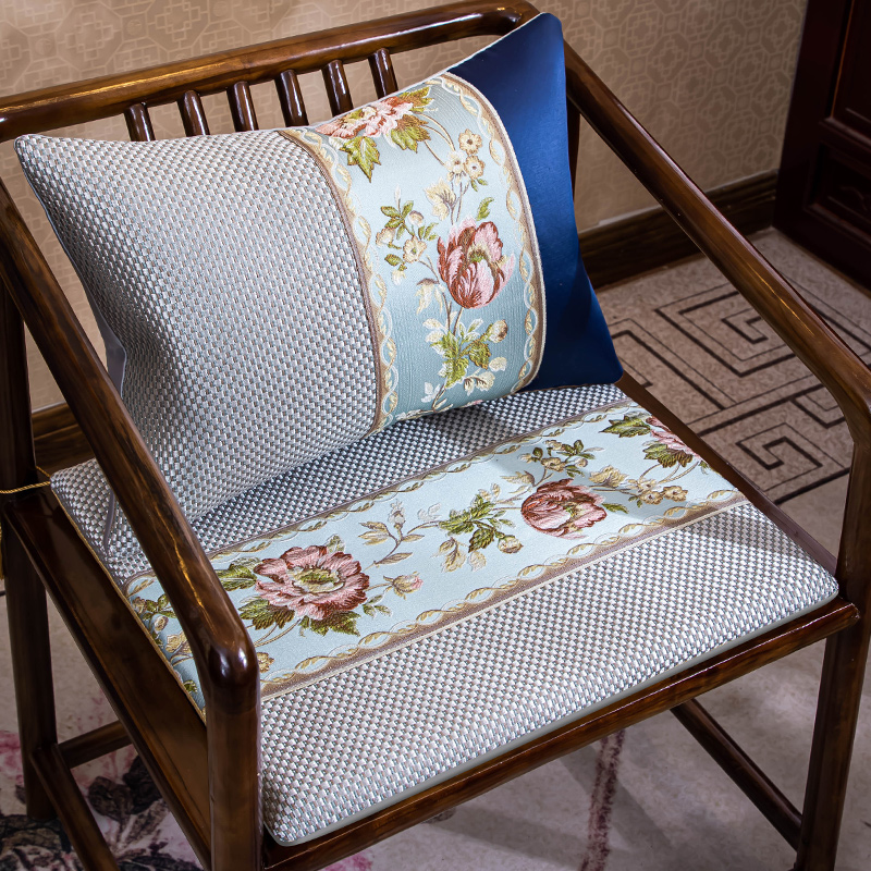 夏天中式红木沙发椅子坐垫屁垫凉垫透气夏季凉席垫茶椅餐椅圈椅垫