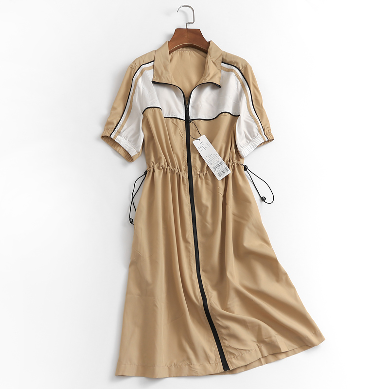 L490连衣裙女夏季2023新款韩版宽松显瘦休闲运动棒球服裙子小个子