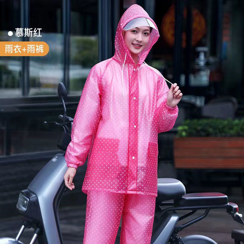 雨衣雨裤套装全身电动车摩托车骑行时尚成人分体防雨套装加大加厚