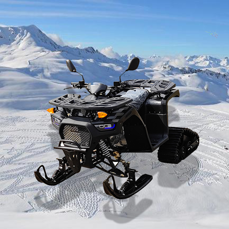 艾威酷小天狼125CCATV雪地沙滩车履带摩托车雪橇滑雪车山地越野车