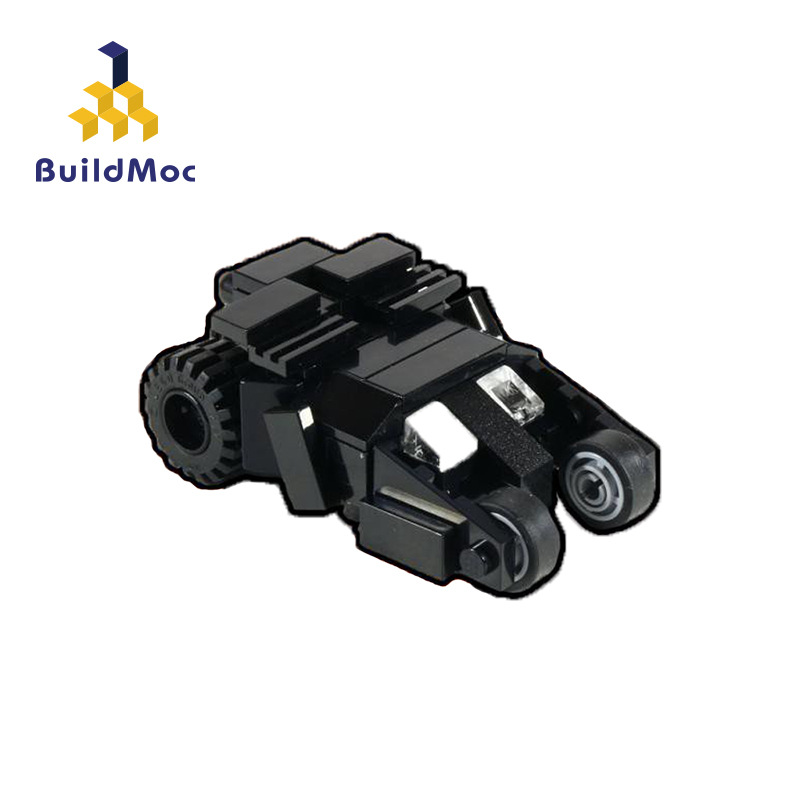 BuildMOC拼装积木玩具超级英雄迷你蝙蝠车摩托车战车座驾载具模型