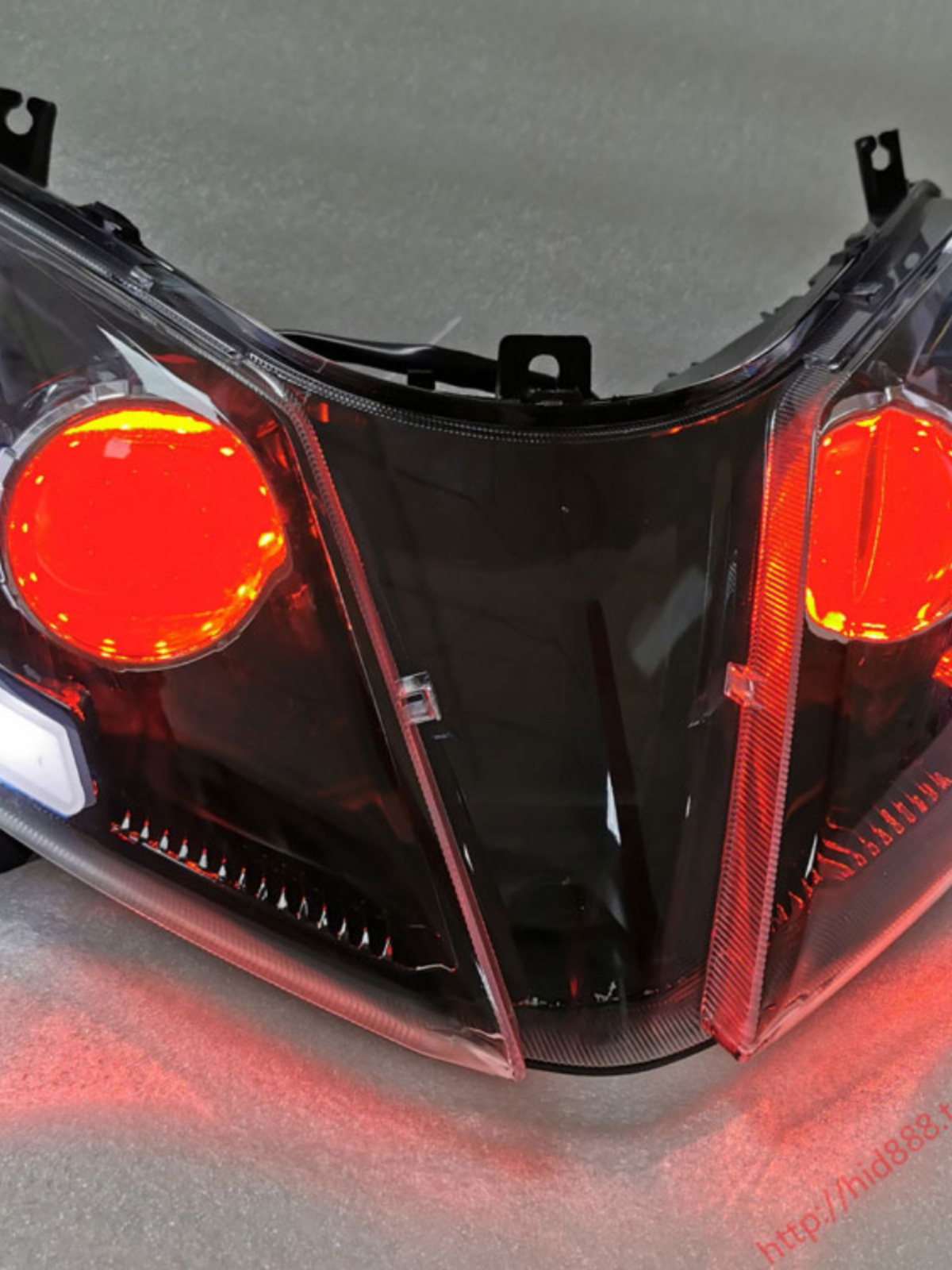 uy125摩托车大灯总成适用于改装海5LED双光透镜天使眼 23款UY适用