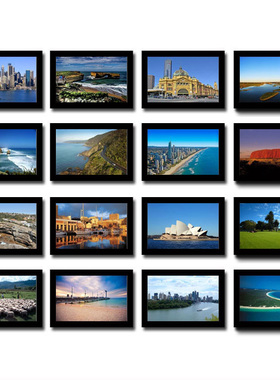 澳大利亚风景装饰画悉尼挂画墨尔本墙画塞班岛阿德莱德景点壁画