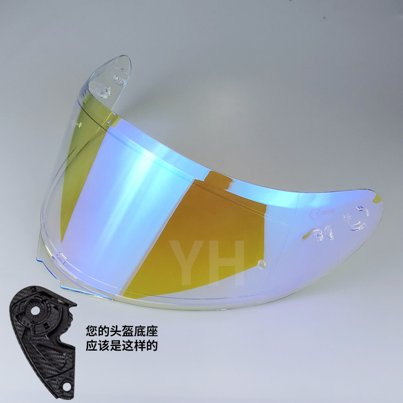 适用于MT-V-12新款老款雷神3毒刺摩托车头盔日夜通用镜片v12b