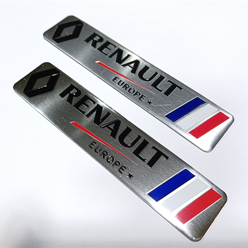 RENAULT车贴适用于雷诺汽车车标金属铝合金车身贴改装装饰车尾标