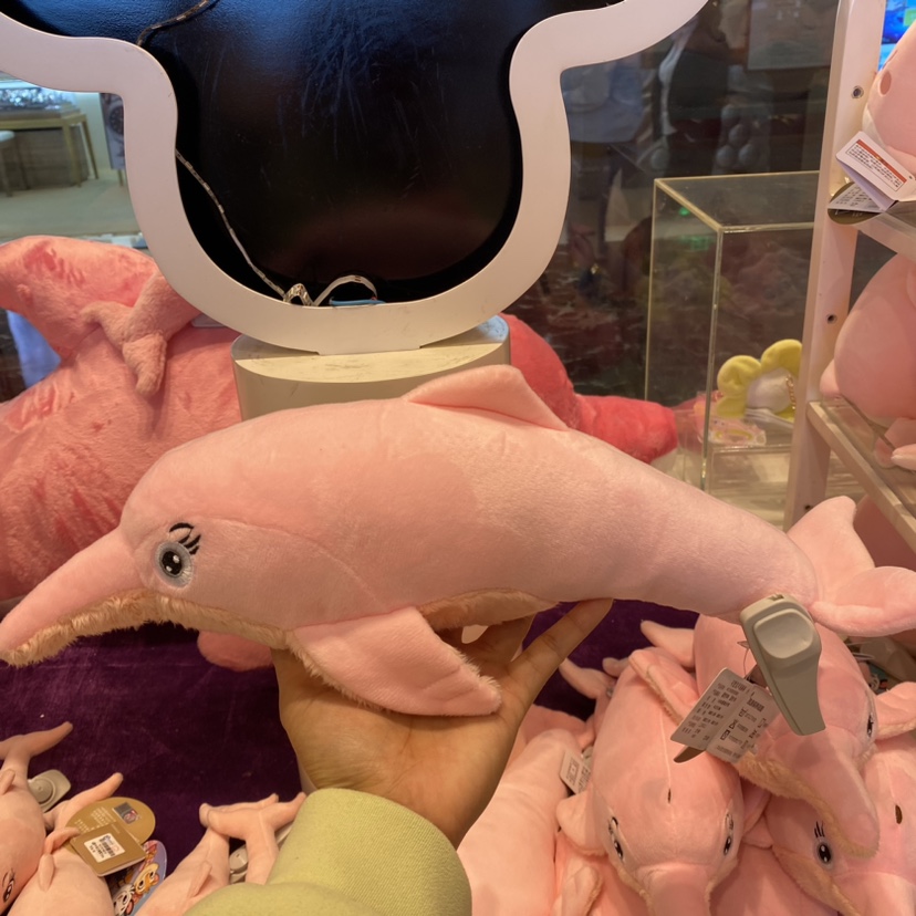 珠海长隆旅游飞船纪念品海洋馆海豚发声棒毛绒玩具公仔女生日礼物