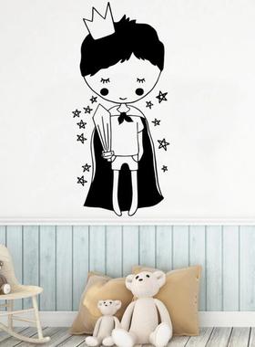卡通小王子艺术墙贴儿童房间婴儿房装饰贴画壁纸贴纸壁画海报特惠