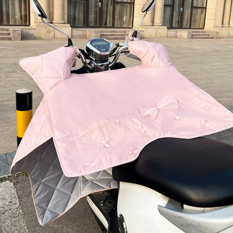 电动车挡风被夏季防晒遮阳罩电瓶摩托车防风防水隔热夏天通用薄款