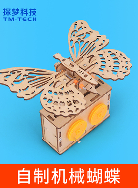 科技制作小发明机械仿蝴蝶模型小学生简单手工拼装作品实验材料包