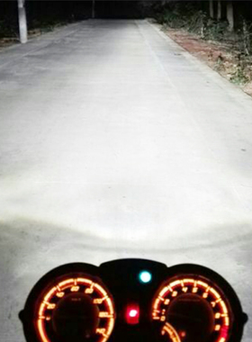 石栏摩托车疝气灯改装氙气灯套装12v超亮强光远近一体踏板电车55W