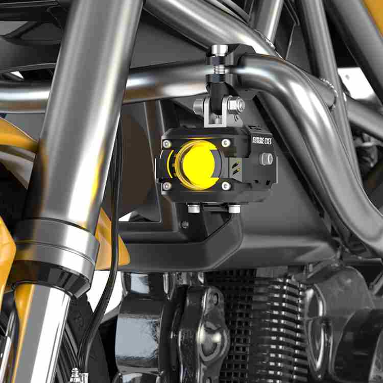 豪爵tr300专用大灯改装件摩托车射灯铺路灯未来之眼F150外置强光