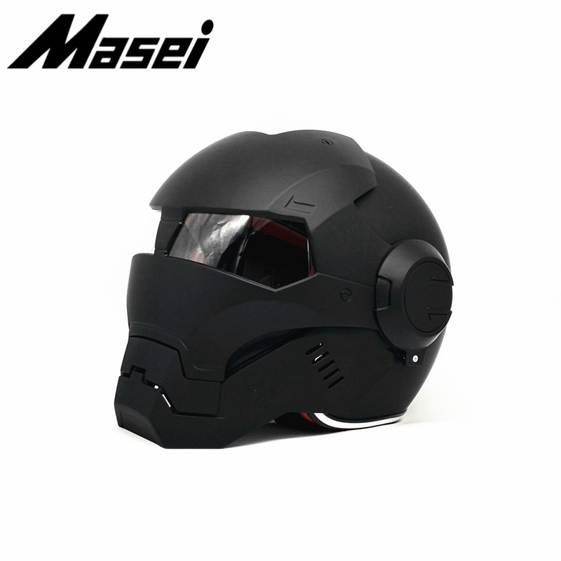 新款Masei正品个性摩托车头盔男女610钢铁侠复古高端全盔儿童生日