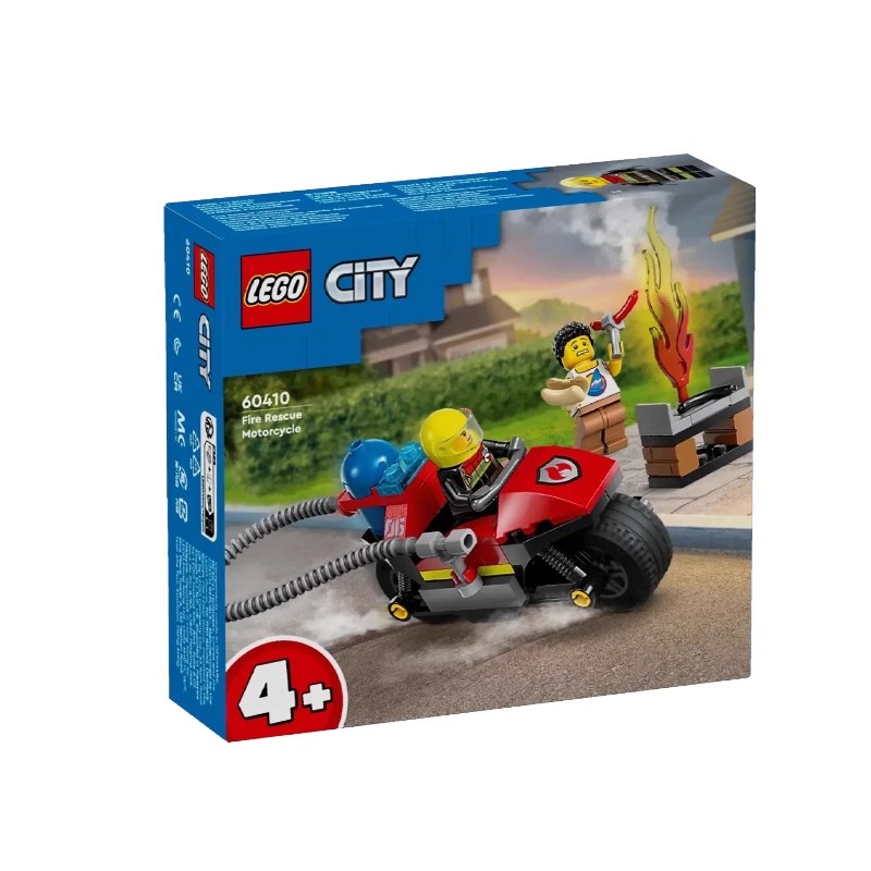 LEGO/乐高 城市系列 60410消防摩托车 男孩女孩益智拼搭积木玩具