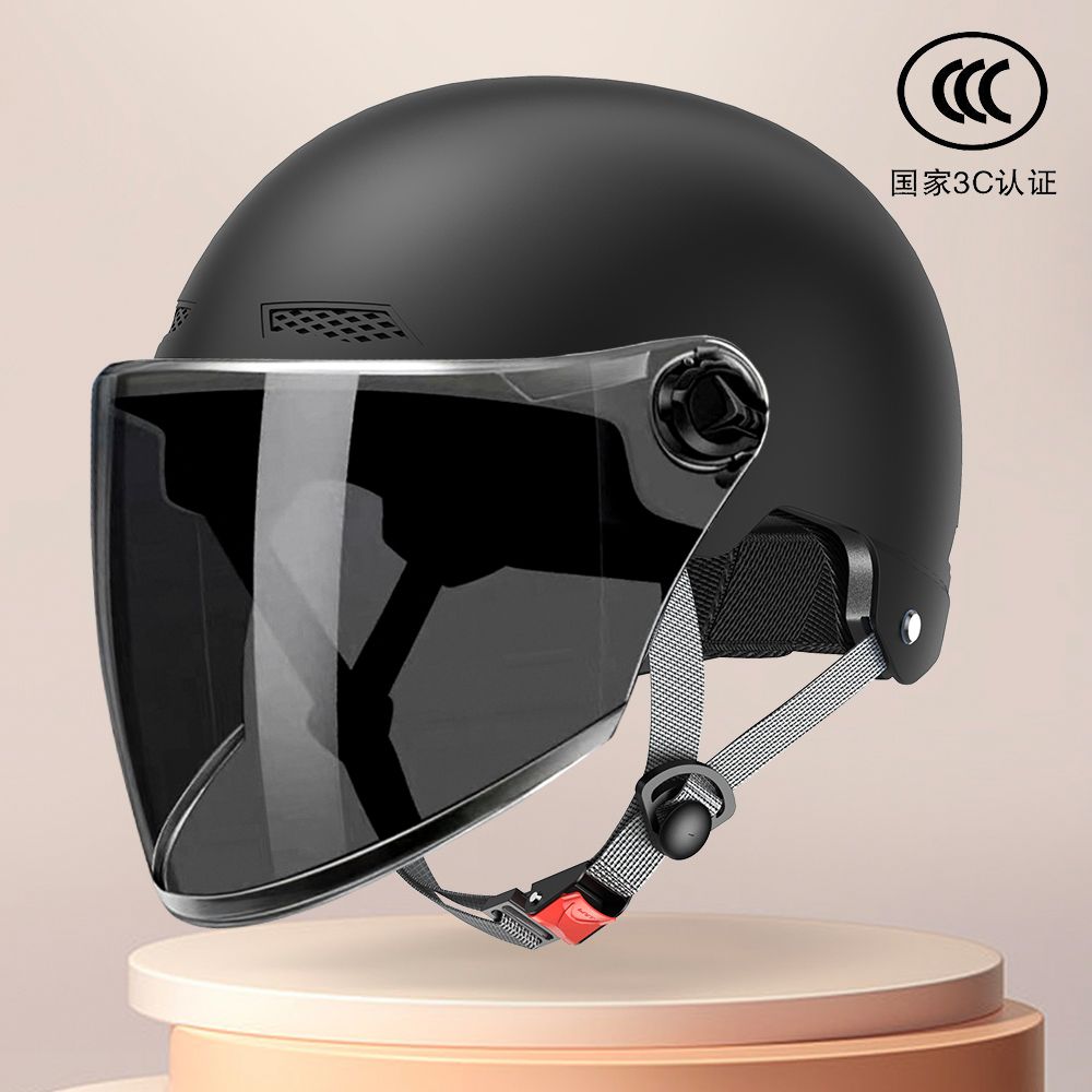 头盔国标3c安全认证电动电瓶摩托车夏季男女通用防晒紫外线通风