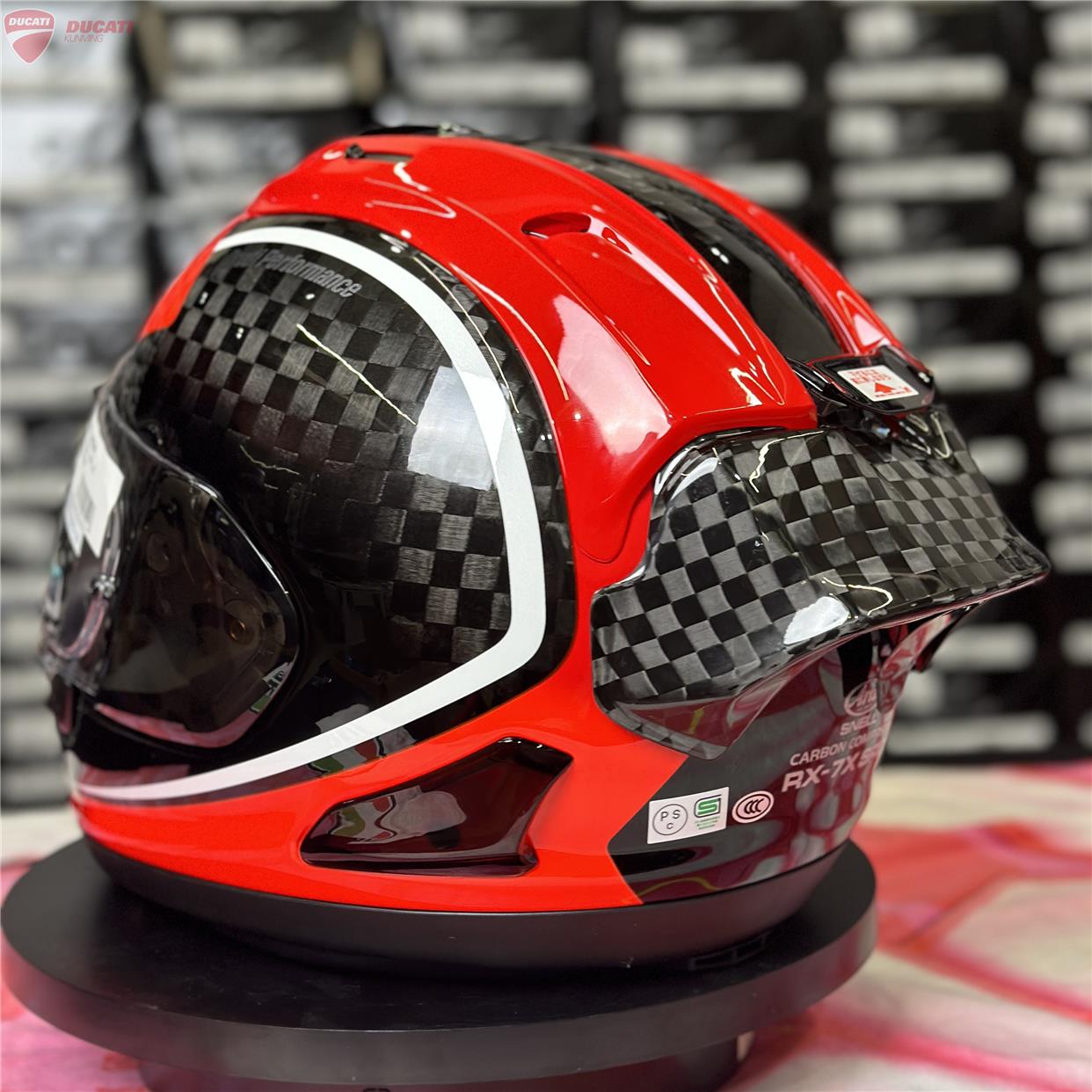 AraiRX7X通用头盔碳纤维尾翼扰流风阻轻量化赛道赛车装饰摩托车