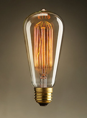 ST64E27清光爱迪生复古钨丝灯泡个性创意LED灯丝灯泡照明装饰光源