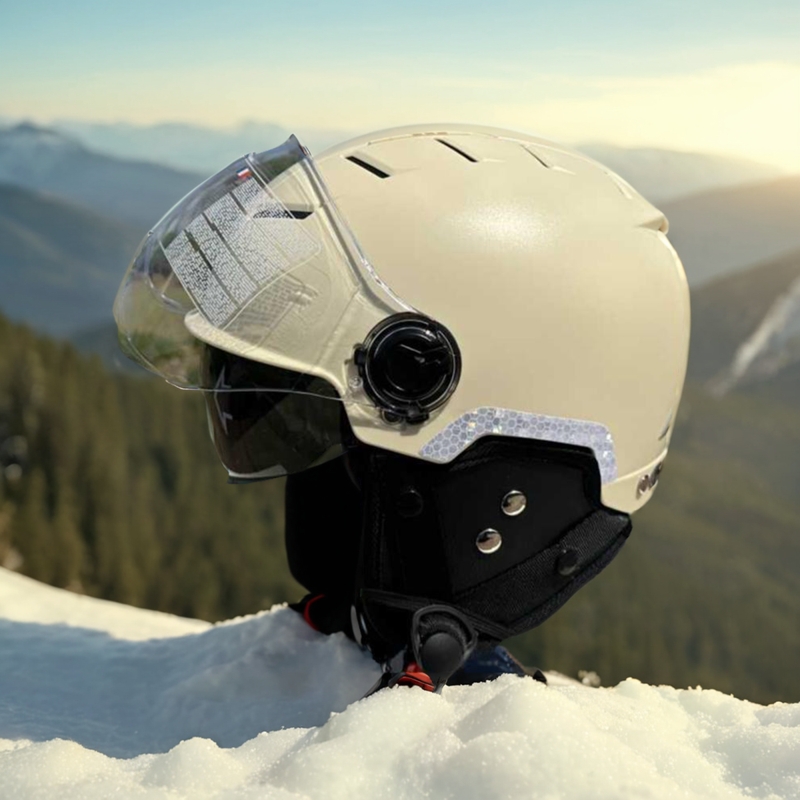 2024新款电动摩托车头盔认证双镜3c男女头盔四季通用夏天通风半盔
