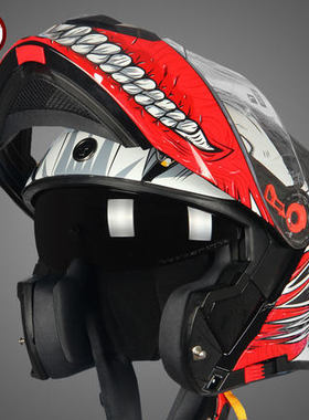 美国TORC摩托车头盔男女冬季防雾揭面盔双镜片摩旅全盔机车跑盔