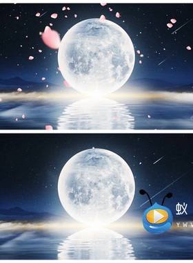 S5384《神话》月亮花瓣 节目晚会舞美演出LED大屏背景视频素材
