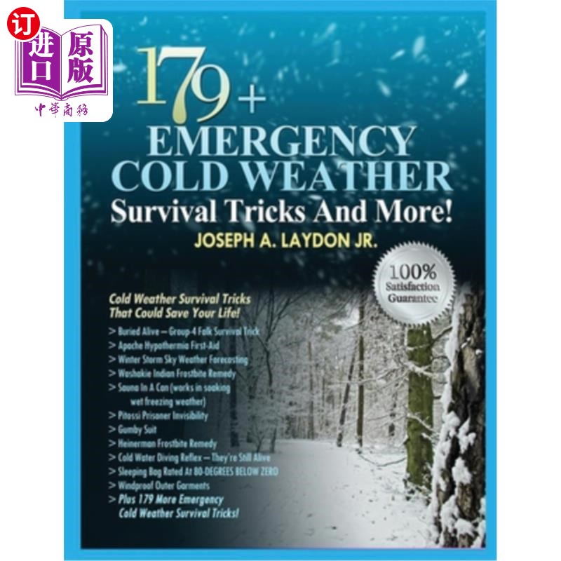海外直订179+ Emergency Cold Weather Survival Tricks And More! 179+紧急寒冷天气生存技巧和更多!