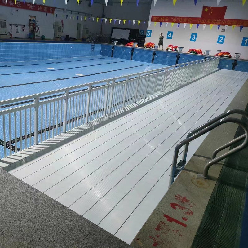 源大游泳池垫层PVC游泳池护栏装卸式浅水区增高板垫高沉箱可移动