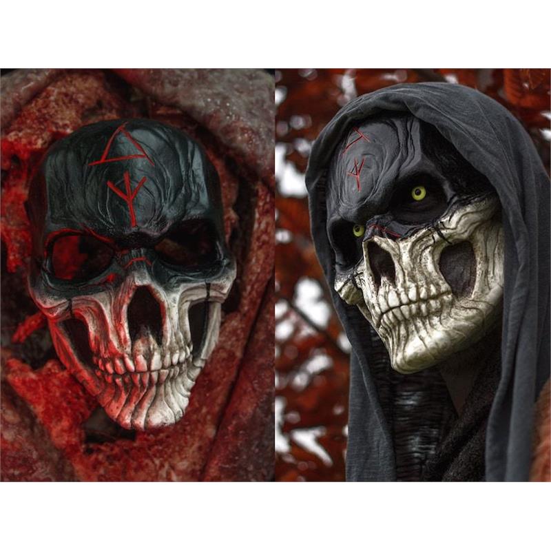 万圣节恐怖血腥战士-骷髅面具 CS游戏恐怖骷髅头面具 万圣节面具