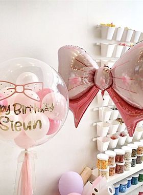 生日布置女孩三岁背景墙场景装饰2岁12岁儿童生日气球公主风派对