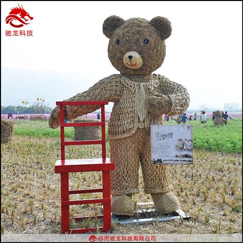 稻草雕塑景区大型稻草雕塑上海农耕农民丰收节策划公司