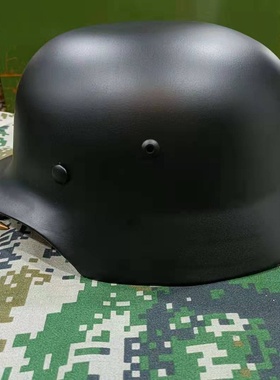 二战德式M35经典钢盔影视道具军迷收藏头盔复古摩托电动车安全