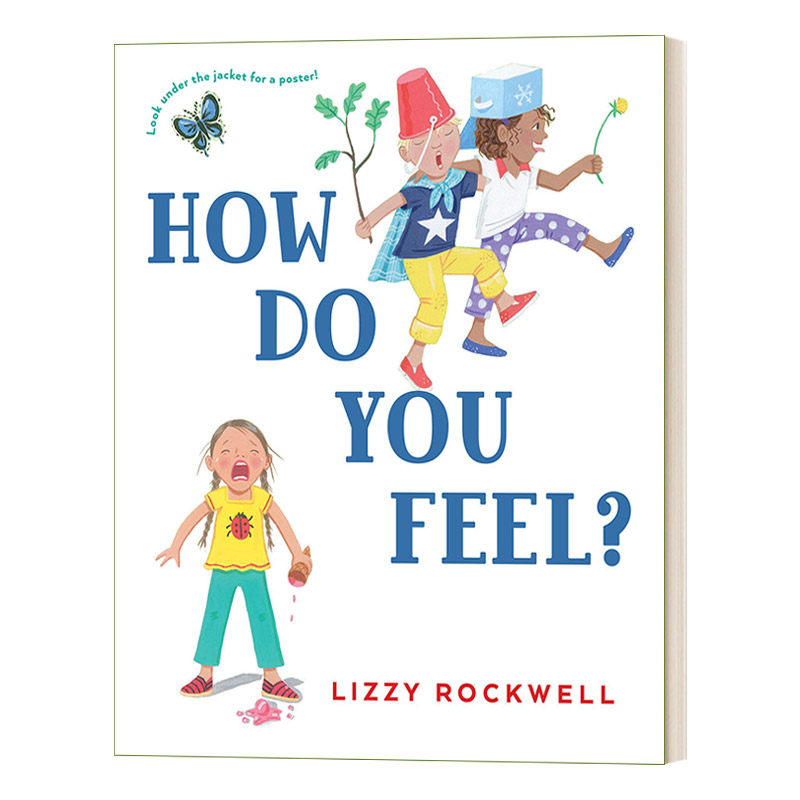 你感觉怎么样 英文原版绘本 How Do You Feel 0-3岁幼儿情绪管理图画绘本 纸板书 Lizzy Rockwell 英文版 进口英语原版书籍