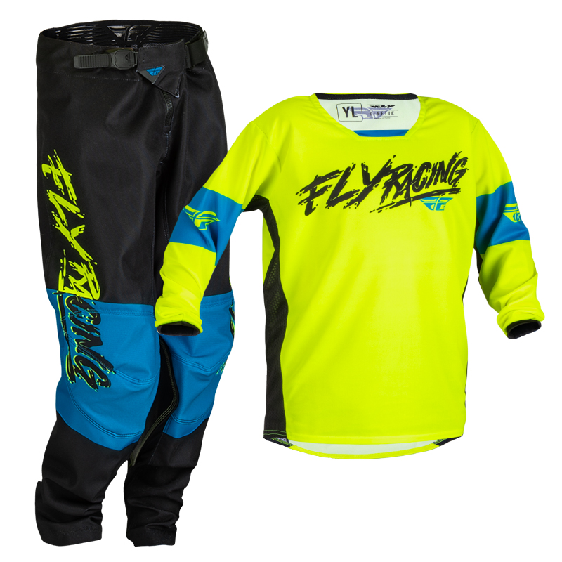 23美国FLY Racing越野摩托车青少年套装透气场地比赛车服儿童夏季