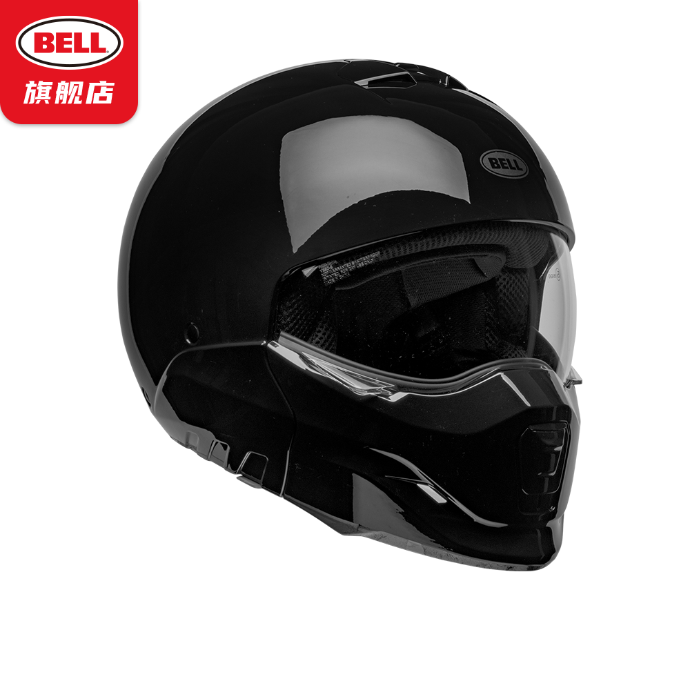 正品美国bell复古全盔 BROOZER战士组合头盔四季防雾摩托机车男女
