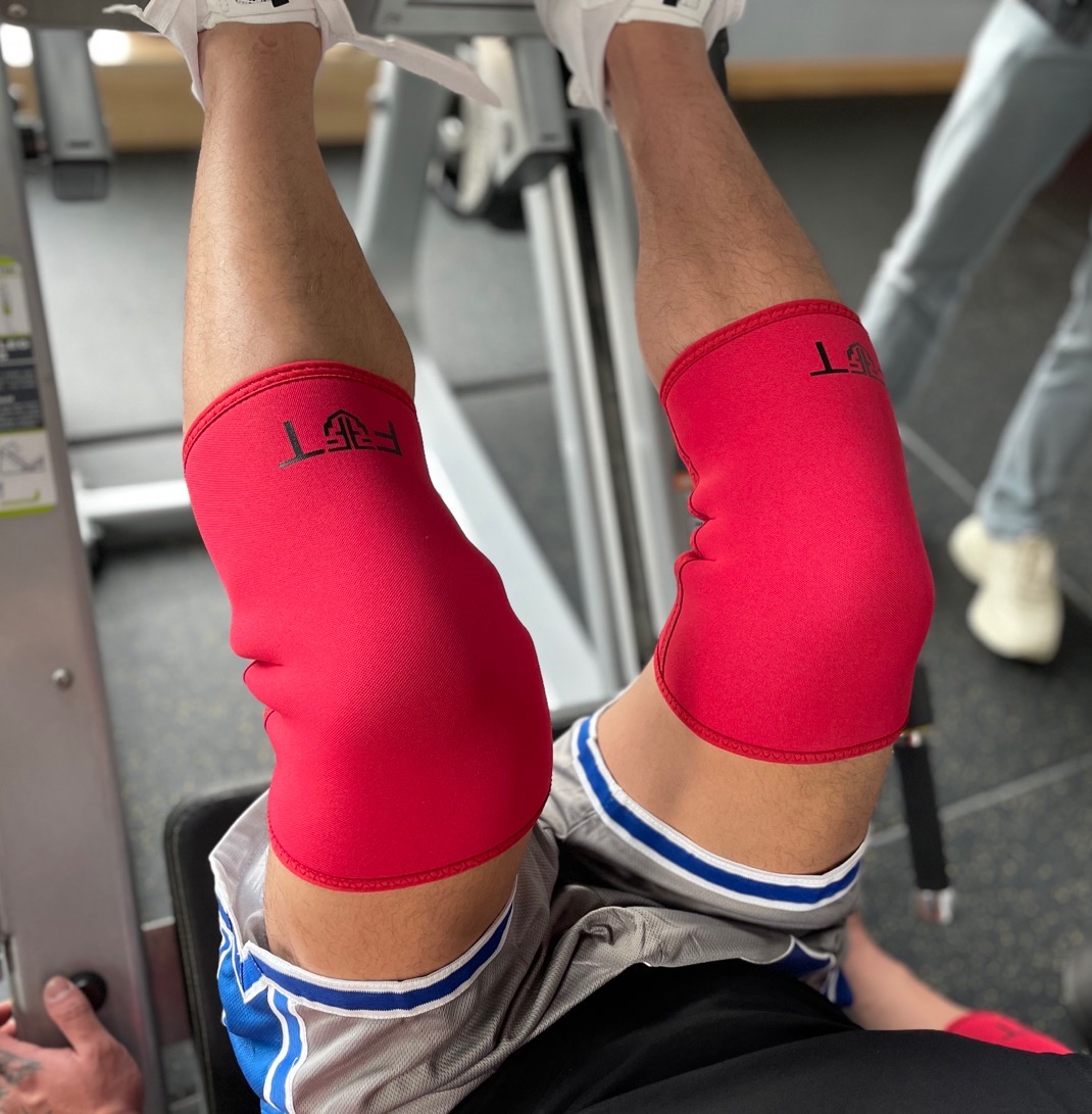 FF健身训练套式7mm护膝支撑保护关节深蹲硬拉健美力量举护膝