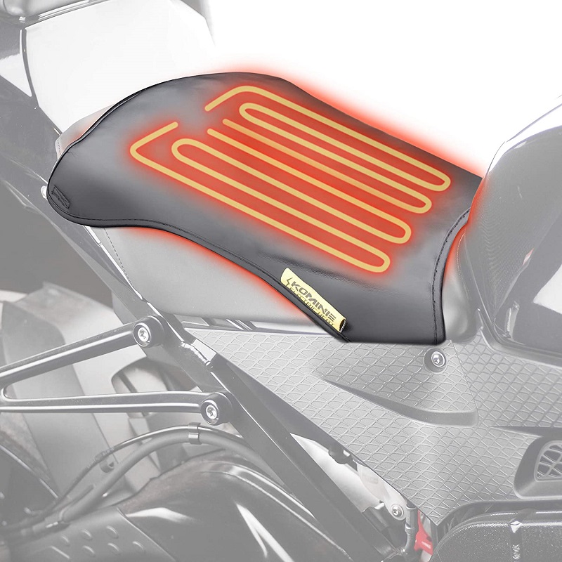 日本KOMINE EK-305 12V摩托车座椅加热坐垫防水垫踏板街车坐垫