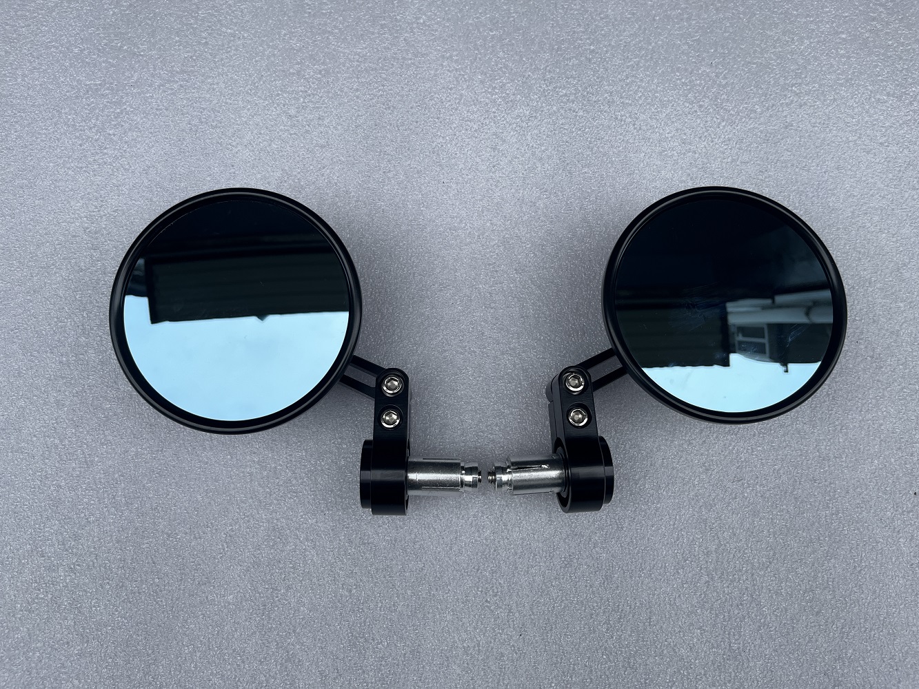 复古摩托车车把后视镜 可调节 折叠后视镜 反光镜 长江bobbie圆镜