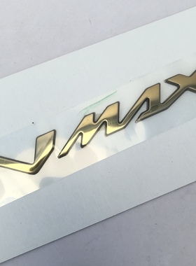 雅马哈nmax155进口摩托车车标面板标音叉标志侧盖贴花贴纸字3D标
