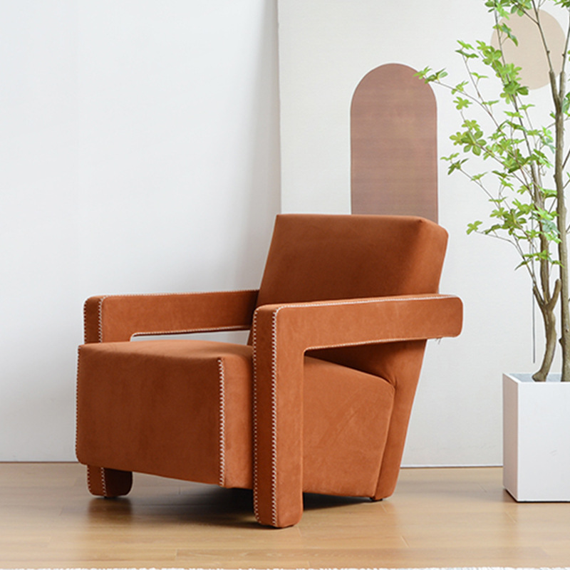 ybf设计师ins沙发休闲椅客厅卧室餐厅单人椅创意乌德勒扶手沙发椅
