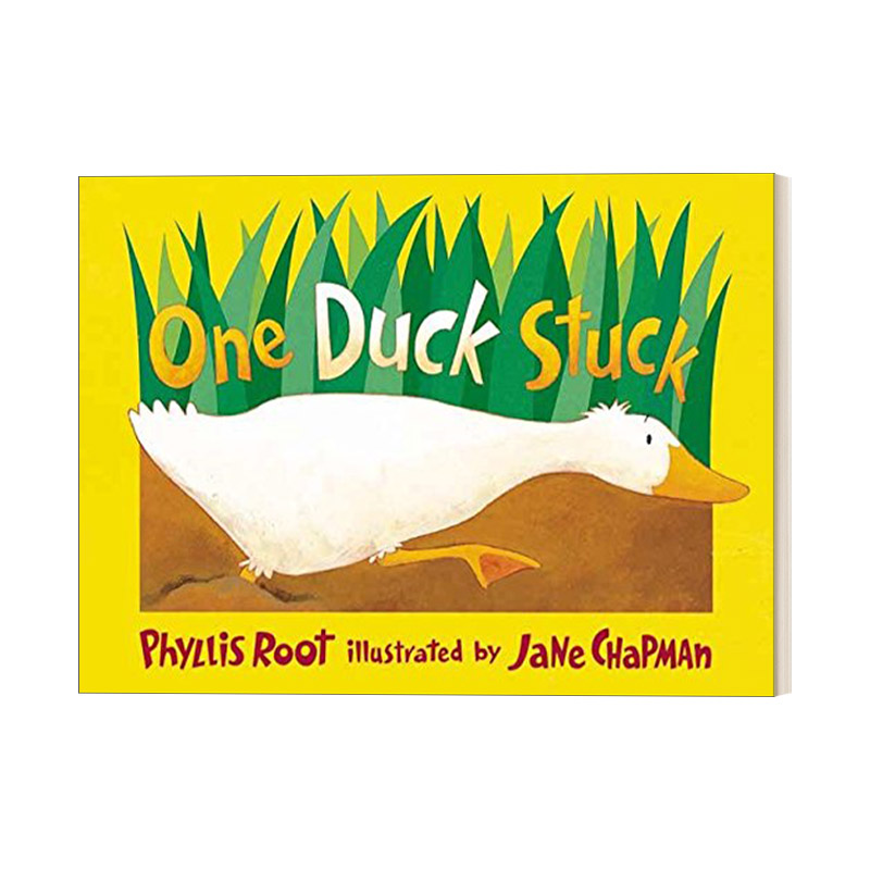 英文原版 One Duck Stuck 陷入泥坑的鸭子 0-3岁儿童数数启蒙绘本 纸板书 Phyllis Root 插画Jane Chapman 英文版 进口英语书籍