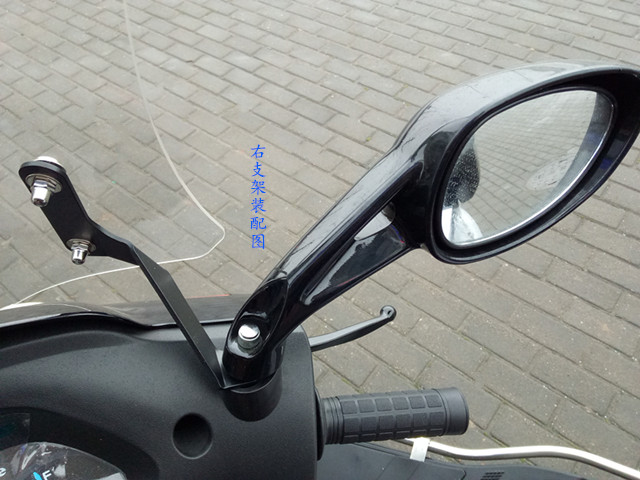 摩托车踏板车前挡风玻璃 电动车挡D风玻璃板 弯梁车改装前挡风通