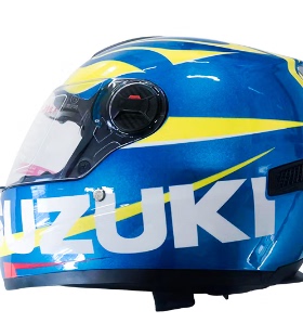 适用轻骑铃木赛车摩托车3C认证安全可拆洗防雾双镜片四季头盔全盔