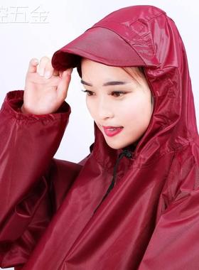 雨衣单人女成人电动自行车摩托骑行徒步韩国时尚雨披加大加厚防水