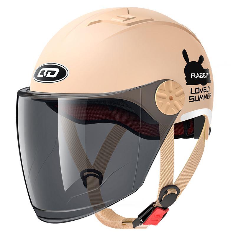 3C认证电动车头盔女士四季通用电瓶摩托车男半盔夏季新国标安全帽