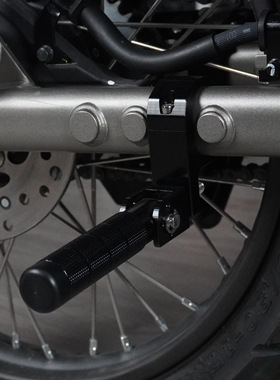 适用本田CT125摩托车改装配件铝合金后脚踏脚蹬黑色