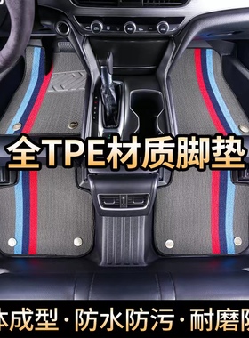 专用Tesla特斯拉Model 3毛豆Y纯电动全包围TPE双层汽车脚垫