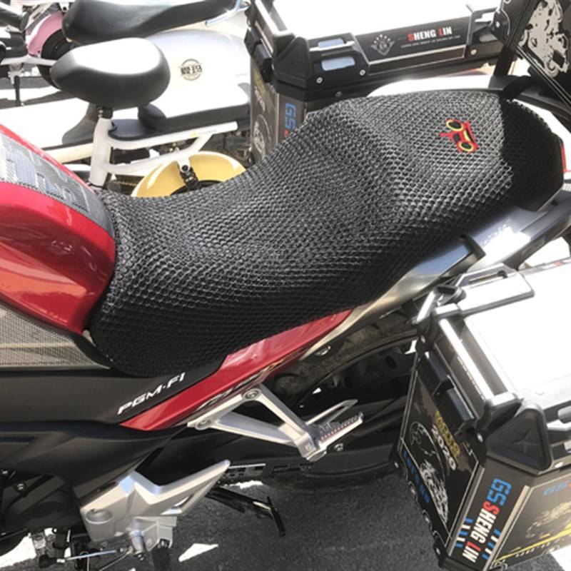 适用豪爵DkS150跨骑摩托车坐垫套蜂窝D加厚网状防晒透气隔热座套