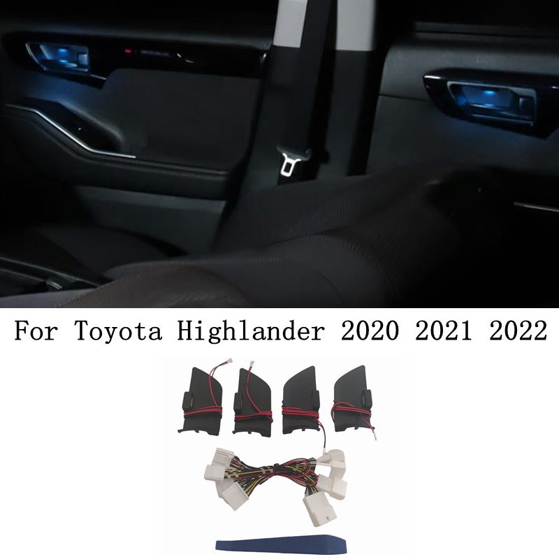适用2022款丰田汉兰达车内氛围灯改装皇冠陆放门碗迎宾灯装饰原厂
