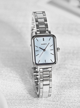 正品卡西欧手表女复古小方块时尚简约石英女式手表v009海外直邮