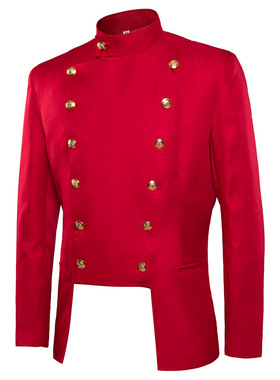 中世纪演出服服装宫廷王子外套新款男士时尚双排扣西装夹克万圣节