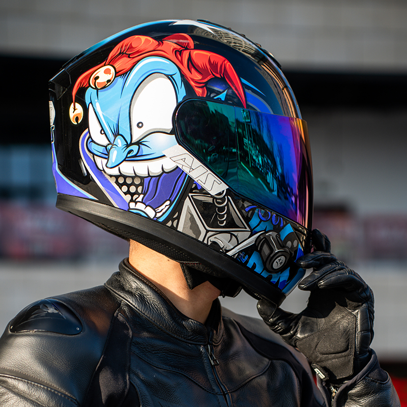 艾狮3c认证摩托车头盔冬季机车男女骑行安全帽电动车蓝牙全盔防雾