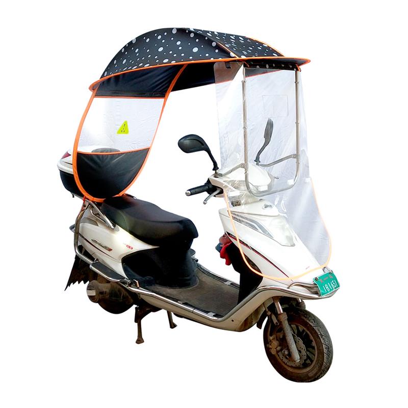 电动摩托车遮雨棚蓬防晒遮阳防雨伞电瓶自行车挡风罩加厚新款冬季